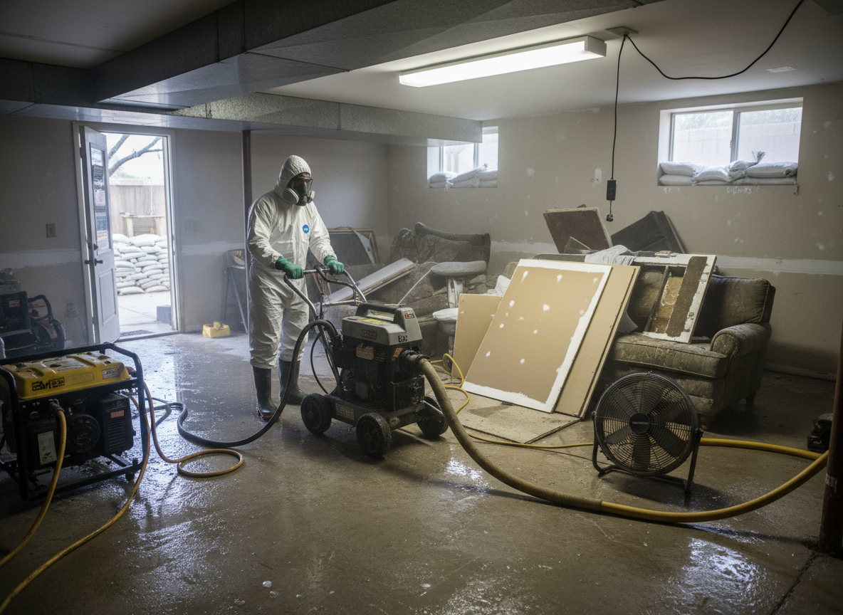 Flood Damage Cleanup in Surprise, AZ